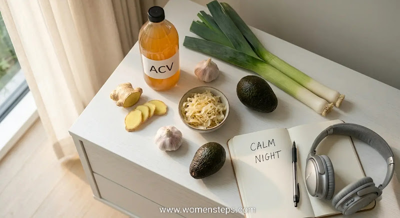 Creating an optimal bedroom environment for sleep over 40 Optimal sleep environment with amber light, silk eye mask, and non-toxic bedroom setup