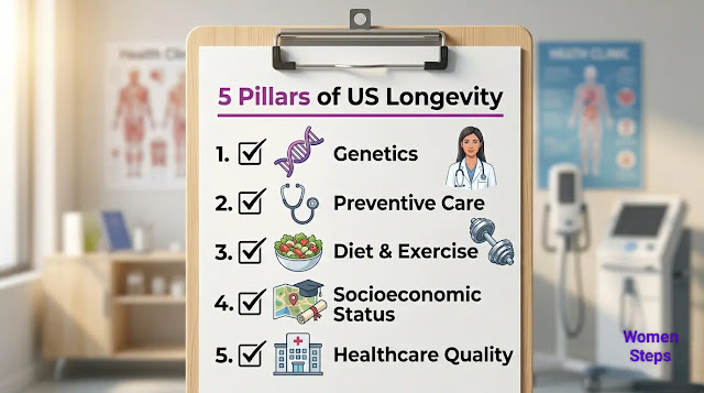 Health and longevity concepts including preventive care, nutrition and physical activity