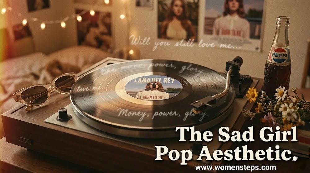 Mapping the Americana Themes of Lana Del Rey's Career Vintage map of the United States with pins on key music locations