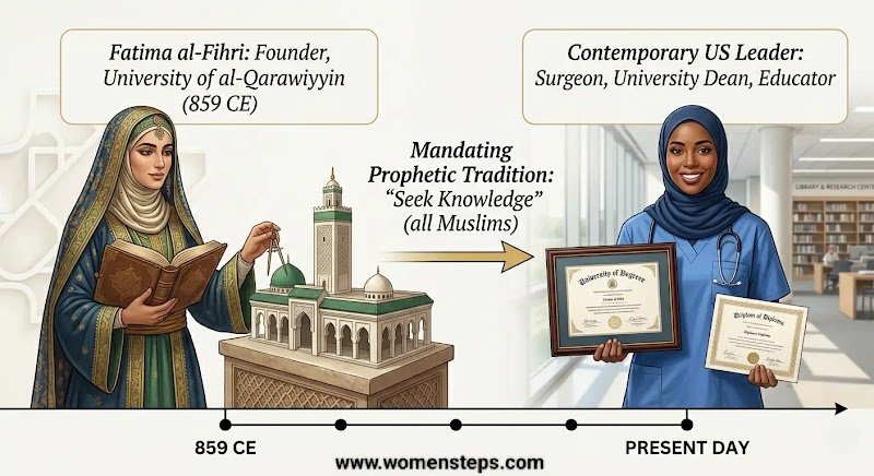 History of Female Education in Islam Timeline of female education in Islam from Fatima al-Fihri to modern scholars
