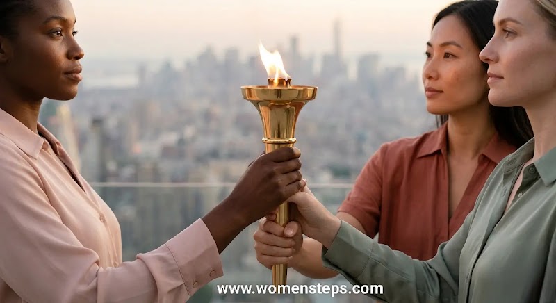 Women Leaders Carrying the Torch of Global Peace Women leaders carrying a torch of peace